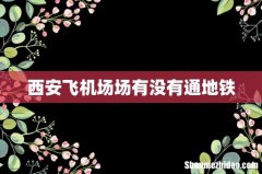 西安飞机场场有没有通地铁
