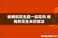 杨梅和花生能一起吃吗 杨梅煮花生米的做法