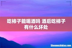 吃柿子能喝酒吗 酒后吃柿子有什么坏处