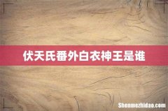 伏天氏番外白衣神王是谁