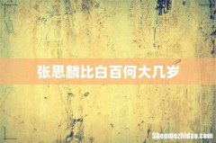 张思麟比白百何大几岁