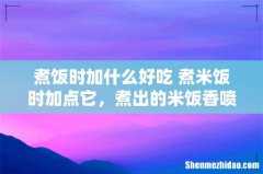 煮饭时加什么好吃 煮米饭时加点它，煮出的米饭香喷喷！