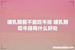 哺乳期能不能吃牛排 哺乳期吃牛排有什么好处