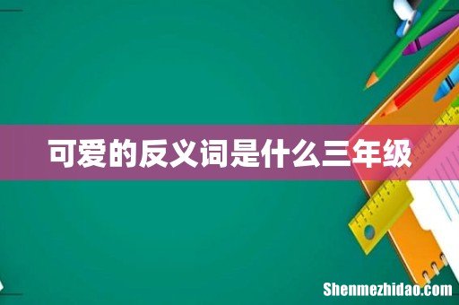可爱的反义词是什么三年级