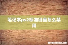 笔记本ps2标准键盘怎么禁用