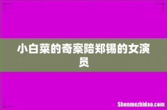 小白菜的奇案陪郑锡的女演员