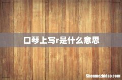 口琴上写r是什么意思