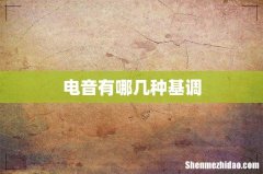 电音有哪几种基调