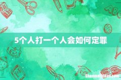 5个人打一个人会如何定罪