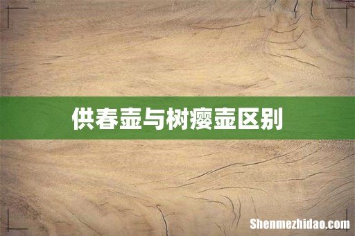 供春壶与树瘿壶区别