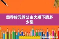 楚乔传元淳公主大婚下跪多少集