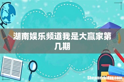 湖南娱乐频道我是大赢家第几期