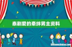 泰剧爱的牵绊男主资料