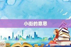 小街的意思