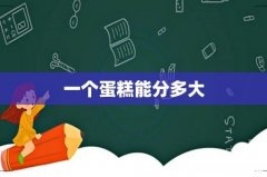 一个蛋糕能分多大