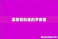 梁静茹和谁的声音像