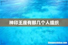 神印王座有那几个人组织