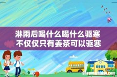 淋雨后喝什么喝什么驱寒 不仅仅只有姜茶可以驱寒