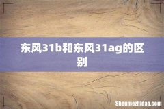 东风31b和东风31ag的区别