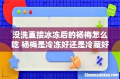 没洗直接冰冻后的杨梅怎么吃 杨梅是冷冻好还是冷藏好