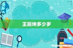 王丽坤多少岁