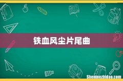 铁血风尘片尾曲