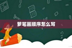 箩笔画顺序怎么写