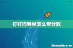 钉钉问卷星怎么查分数