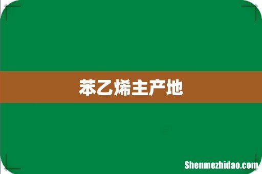 苯乙烯主产地