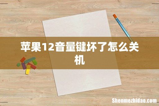 苹果12音量键坏了怎么关机