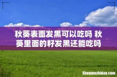 秋葵表面发黑可以吃吗 秋葵里面的籽发黑还能吃吗