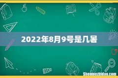 2022年8月9号是几暑