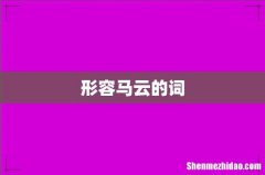 形容马云的词