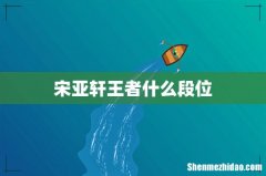 宋亚轩王者什么段位