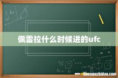 佩雷拉什么时候进的ufc