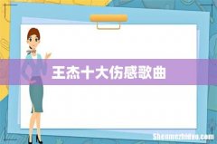 王杰十大伤感歌曲