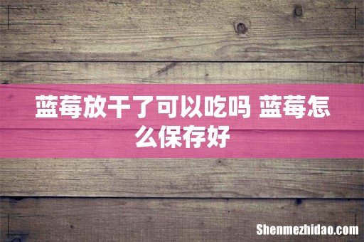 蓝莓放干了可以吃吗 蓝莓怎么保存好