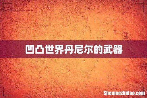凹凸世界丹尼尔的武器