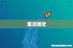 董洁婚史