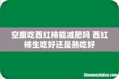 空腹吃西红柿能减肥吗 西红柿生吃好还是熟吃好