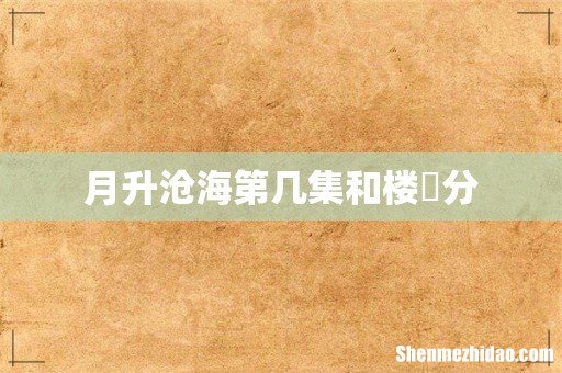 月升沧海第几集和楼垚分