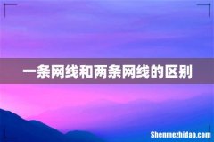 一条网线和两条网线的区别