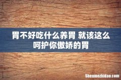 胃不好吃什么养胃 就该这么呵护你傲娇的胃