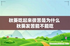 秋葵吃起来很苦是为什么 秋葵发苦能不能吃
