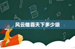 风云雄霸天下多少级