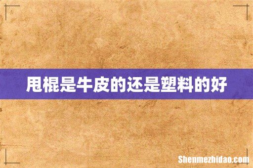 甩棍是牛皮的还是塑料的好