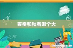 春蚕和秋蚕哪个大