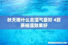 秋天喝什么去湿气最好 4款茶祛湿效果好