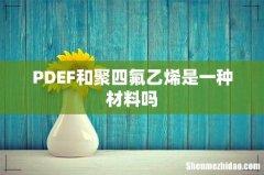 PDEF和聚四氟乙烯是一种材料吗