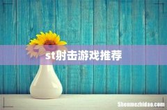 st射击游戏推荐